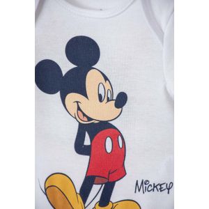 Body de Mickey Mouse manga corta  blanco para bebé niño