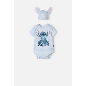 Body de Lilo y Stitch azul manga corta para bebé género neutro