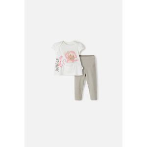 Conjunto de LittleMic con pantalón largo verde para bebé niña