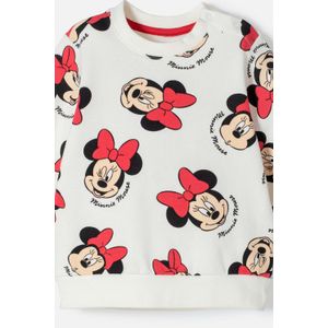 Conjunto Minnie Mouse con pantalón largo marfil para bebé niña