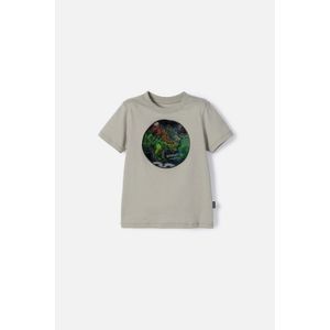 Camiseta de Littlemic manga corta verde para niño 2T a 5T