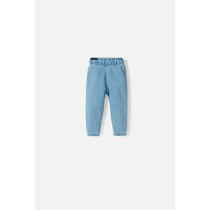 Jogger de Littlemic cintura elastica azul para bebé niña