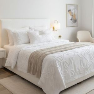 Funda Duvet Harmony Leaf – Blanco