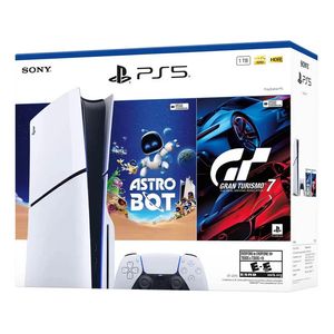 Consola PS5 Estandar Modelo Slim Bundle Astro Bot Gran Turismo 7
