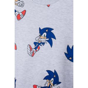 Conjunto de Sonic con pantalón gris para niño