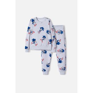 Conjunto de Sonic con pantalón gris para niño