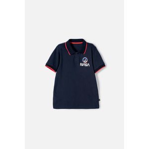 Camiseta de la Nasa tipo polo azul para niño