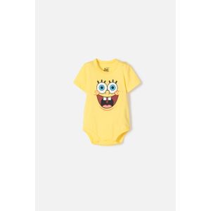 Body de Bob Esponja amarillo para bebé niño