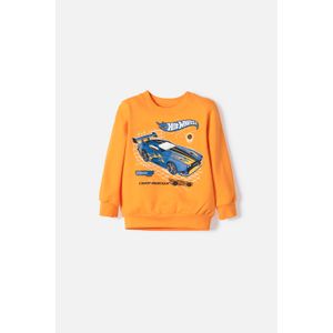Buzo de Hot Wheels cerrado naranja para niño 2T a 6T