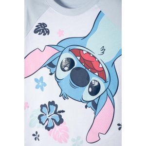 Camiseta de Stitch manga corta blanco para niña 2T a  5T