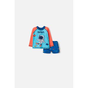 Conjunto de baño de la Nasa azul y naranja para bebé niño