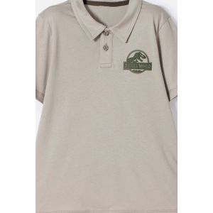 Camiseta tipo polo de Jurassic World verde para niño