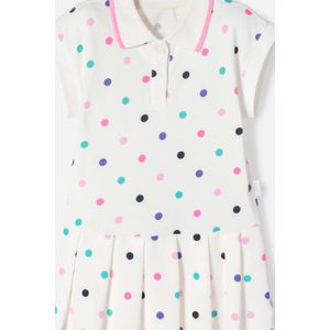 Vestido LittleMic marfil corto para niña 2T a 5T