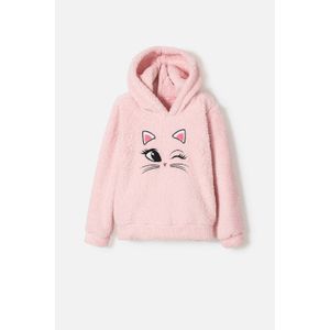 Buzo de Mic con capucha rosa para niña