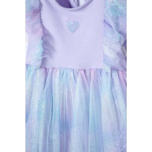 Vestido de Littlemic manga corta lavanda para bebé niña