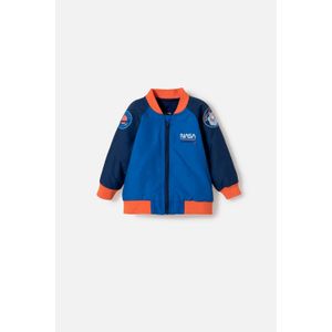 Chaqueta de la Nasa con cierre azul y naranja para bebé niño