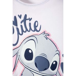 Conjunto de Stitch con short multicolor para niña 2T a 5T