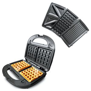 Sanduchera 3 en 1  Waflera Panini Acero Inoxidable