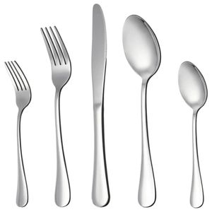 Set Cubiertos 24 piezas Acero Inoxidable Plateado