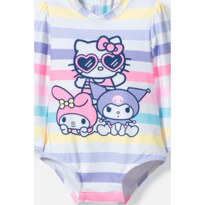 Traje de baño de Hello Kitty multicolor manga larga para bebé niña