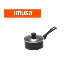 Cacerola Antiadherente IMUSA 18cm con Tapa de Vidrio Mango Ergonómico