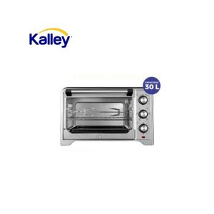 Horno Eléctrico Kalley 30 Litros Inoxidable 1600W Temporizador Asador Tostador