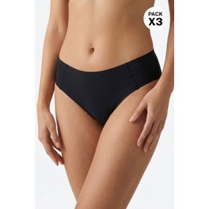 Hipster invisible corte a ras en microfibra paquete x3