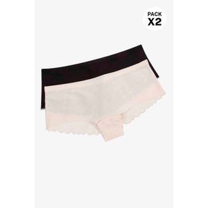 Boxer confeccionado en microfibra satinada paquete x2