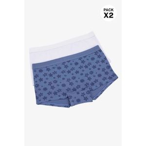 Boxer en algodón para niñas paquete x2