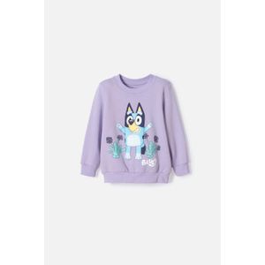 Buzo de Bluey lila de diseño cerrado para niña 2T a 6T