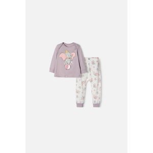 Pijama de Dumbo con pantalón largo multicolor para bebé niña