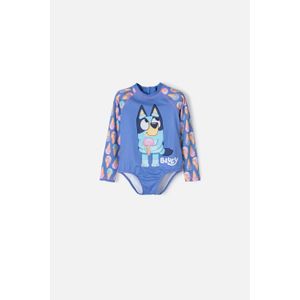 Vestido de baño de Bluey multicolor manga larga para niña 2T a 6T
