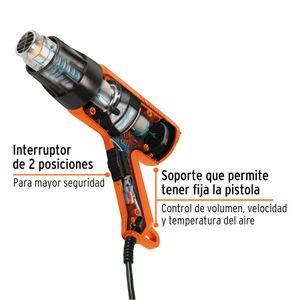 Pistola Profesional De Calor 1500W TRUPER PRO