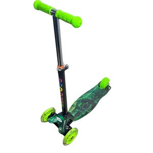 Patineta Monopatín Scooter Verde Para niños de 3 a 12 años