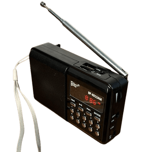 Radio bolsillo portátil FM, AM, USB, SD, batería recargable - Radio Dubai