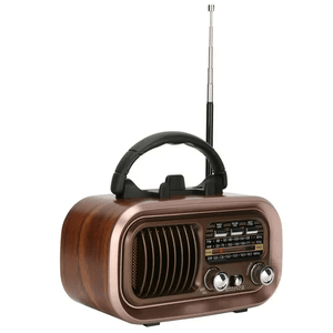 Radio Mini Vintage Con Bluetooth, Carga Celular Con Bandas Am/fm/sw