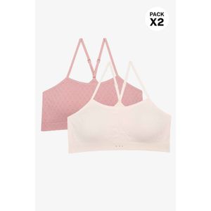 Top con tirantes delgados tecnologia seamless paquete x2