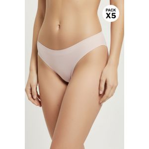 Panty brasilera en microfibra paquetería x5