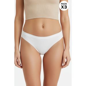 Brasilera con corte al ras en microfibra paquete x3