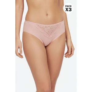 brasilera corte láser confeccionada en microfibra paquete x2