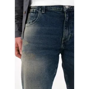 Jean Nudy tono medio azul para hombre