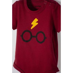 Body de Harry Potter rojo manga corta para bebé niño