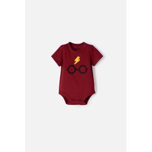 Body de Harry Potter rojo manga corta para bebé niño