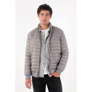 Chaqueta acolchada gris para hombre