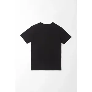 Camiseta con mini estampado negro para hombre
