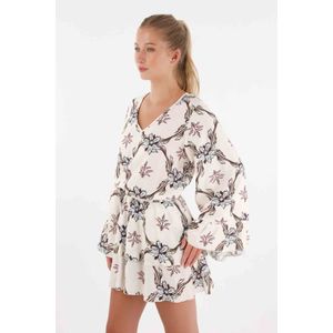 Vestido floral con bolero para mujer