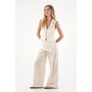 Pantalón Wide Leg con pañoleta para mujer