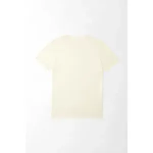 Camiseta estampada en frente crudo para hombre