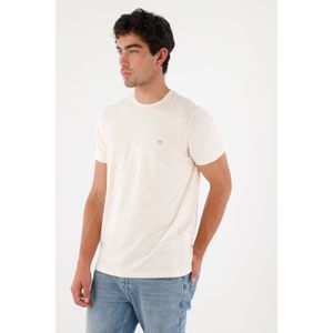 Camiseta con mini raqueta naranja para hombre