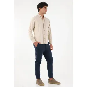 Pantalón chino azul para hombre